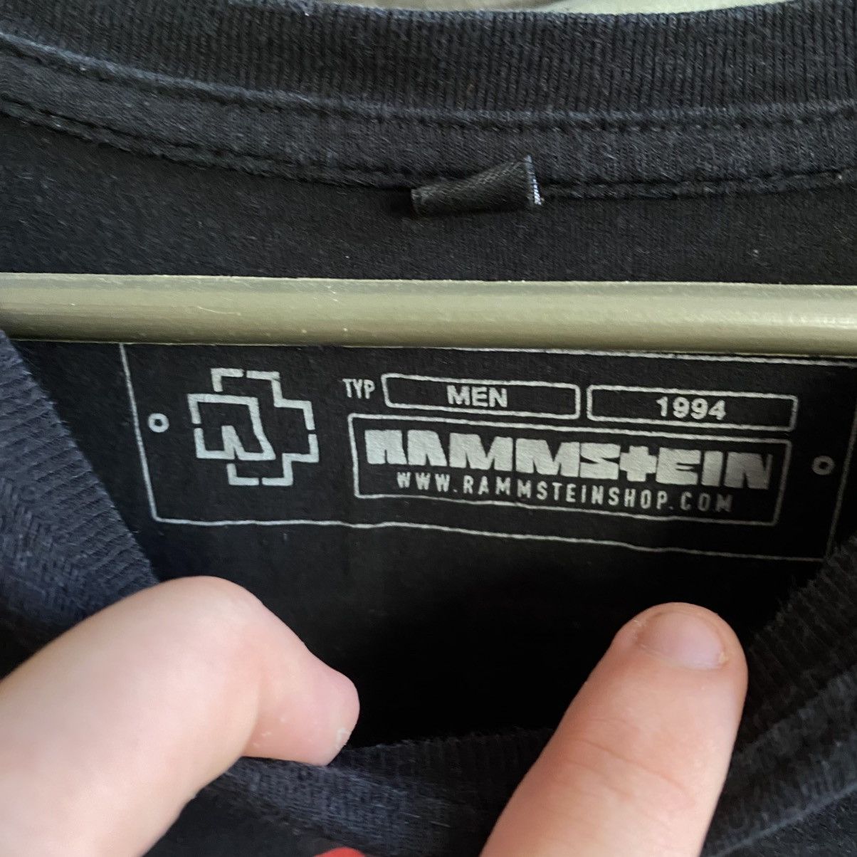 Band Tees Vintage Rammstein Big Graphic Logo Rock Band 90’s tee Size US M / EU 48-50 / 2 - 6 Thumbnail
