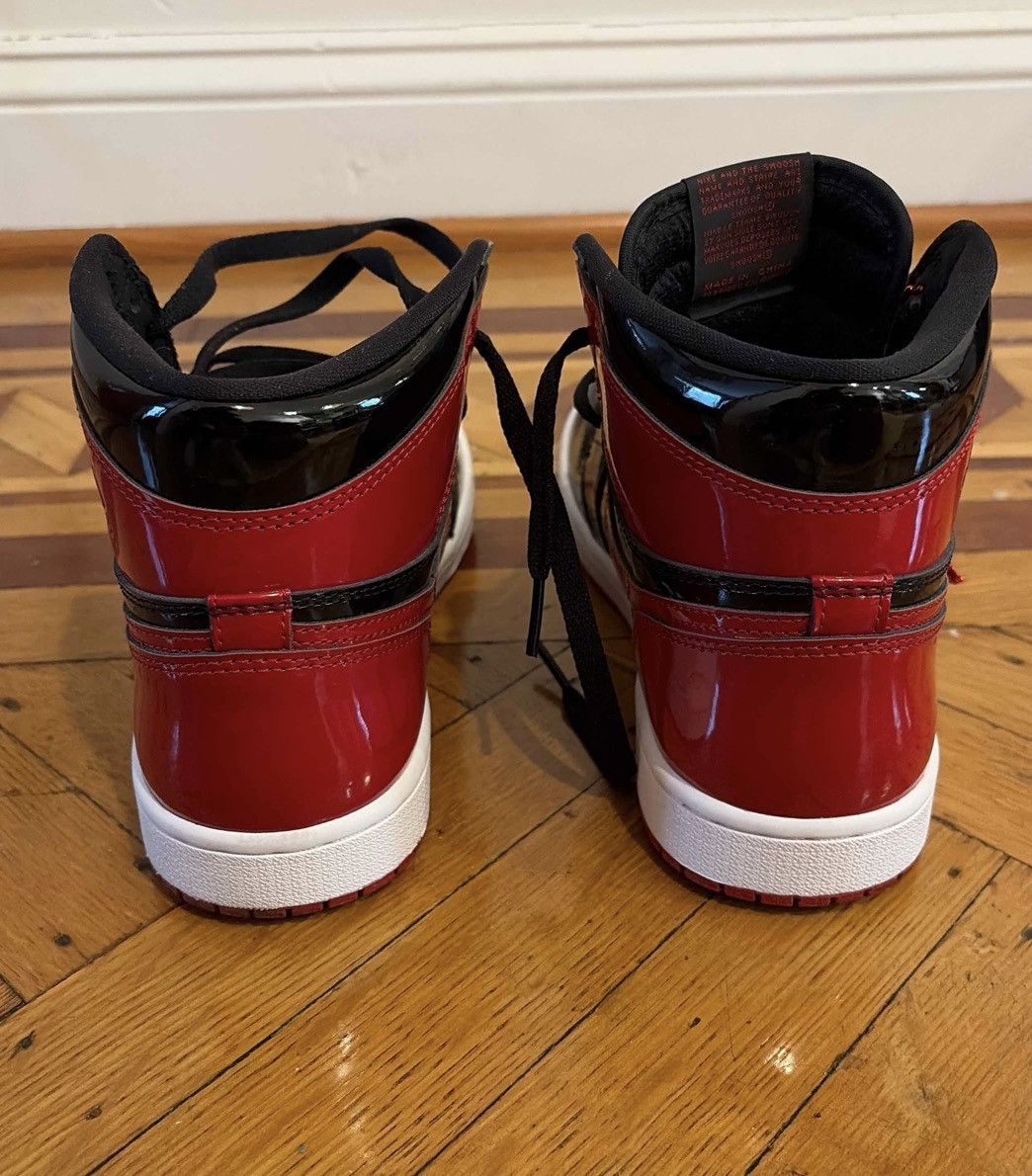 Nike NIKE Air Jordan 1 Retro High OG 'Patent Bred' Size US 7.5 / EU 40-41 - 3 Thumbnail