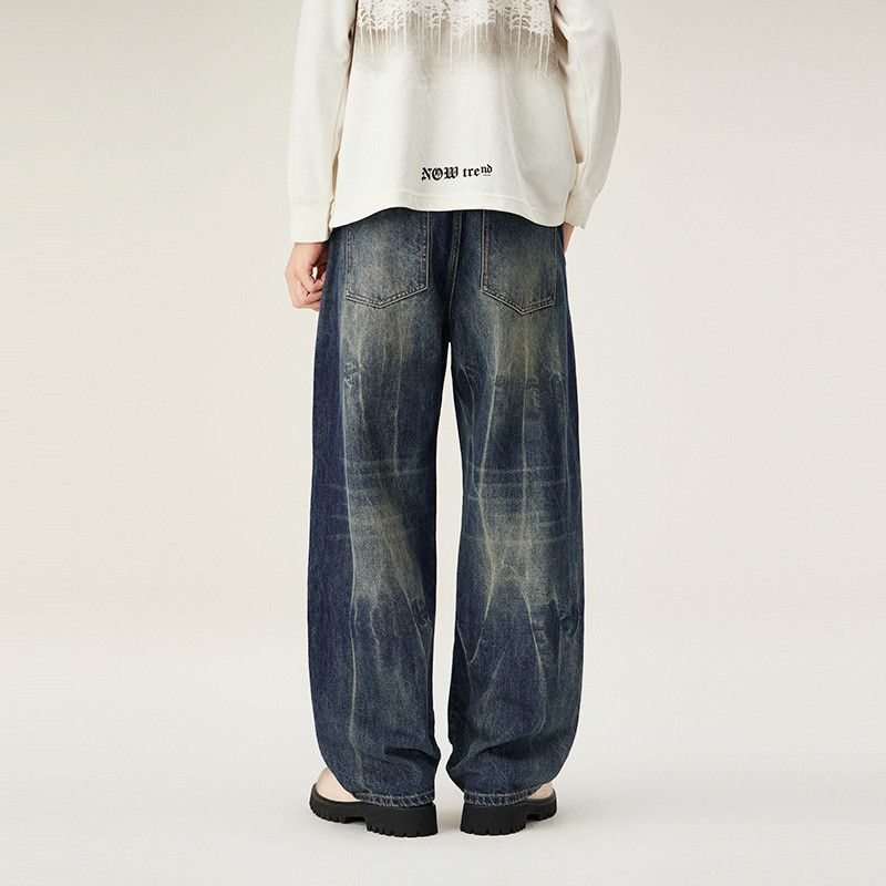 Vintage Men's American street straight loose retro gradient jeans Size US 32 / EU 48 - 5 Thumbnail