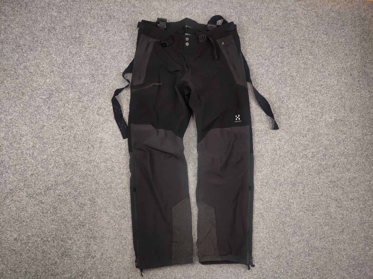 Haglofs Haglofs Pro Shell Black Zip Ski pants with suspenders Size US 36 / EU 52 - 5 Thumbnail