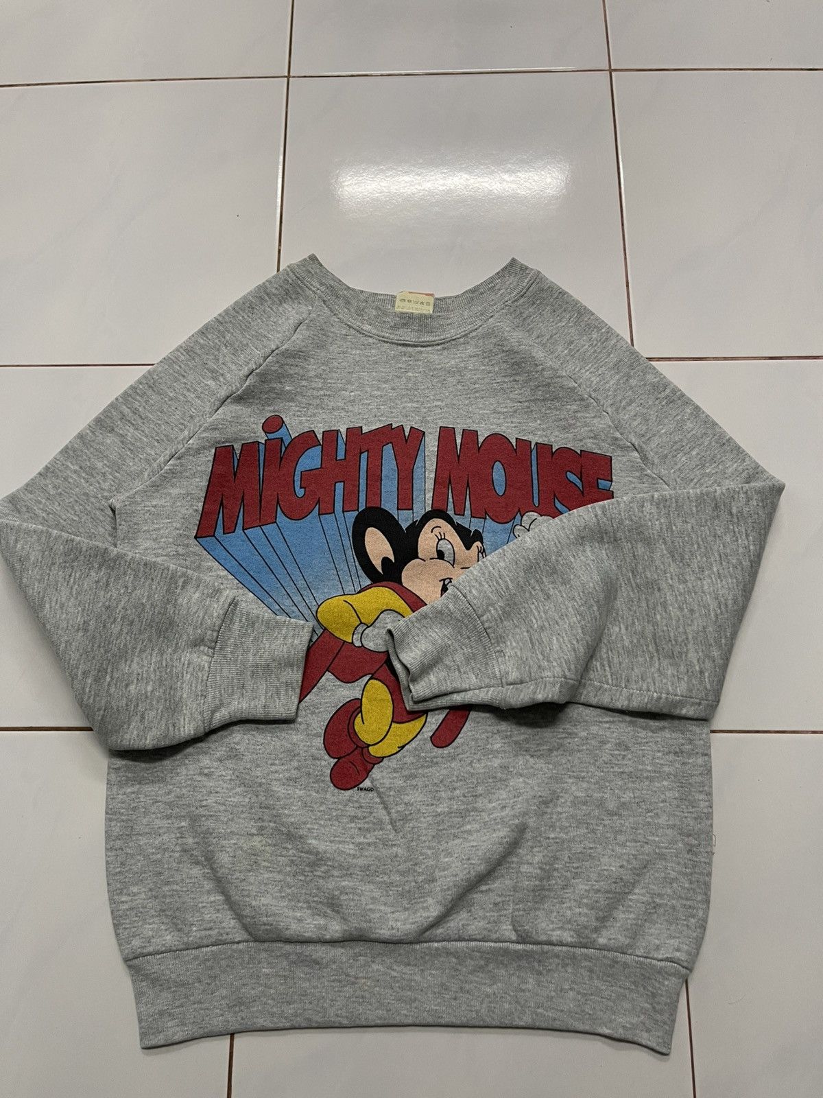 Cartoon Network × Vintage 1991 OG MIGHTY MOUSE CARTOON NETWORK CREWNECK Size US S / EU 44-46 / 1 - 7 Thumbnail