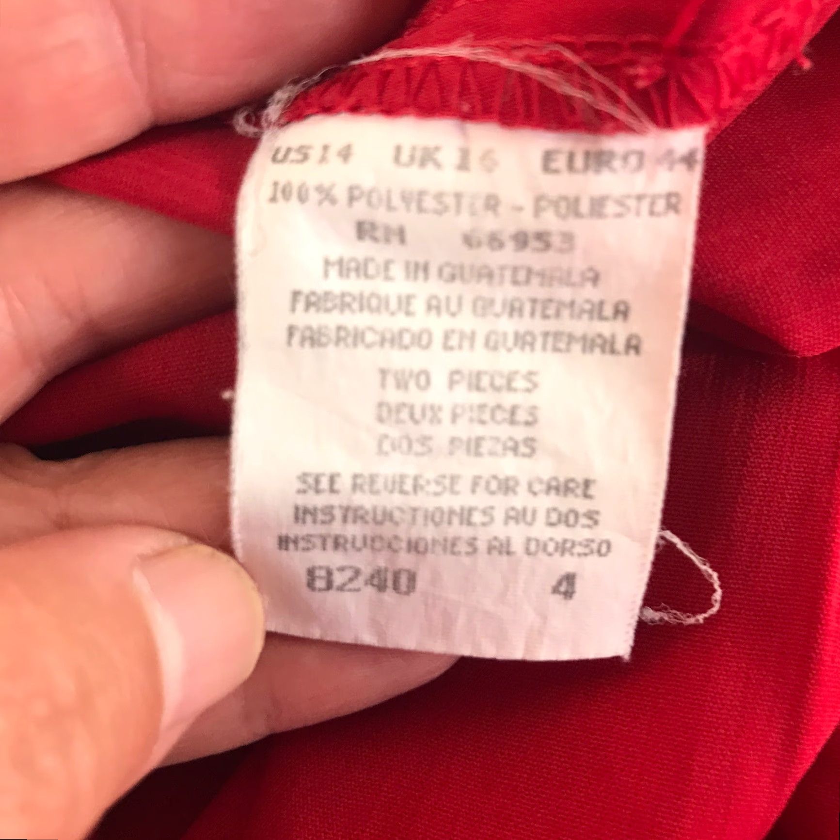 Vintage VINTAGE Leslie Fay Skirt Midi Pleated Knit Red 14 Petite Women’s Elastic Pull-On 26in Waist Size 36" / US 14 / IT 50 - 4 Thumbnail