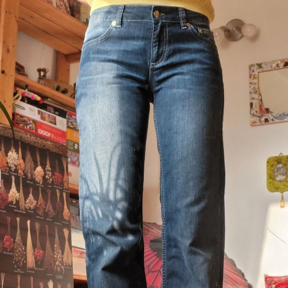 Iceberg Iceberg Gilmar straight jeans embellished label - size 28 Size 28" / US 6 / IT 42 - 9 Thumbnail