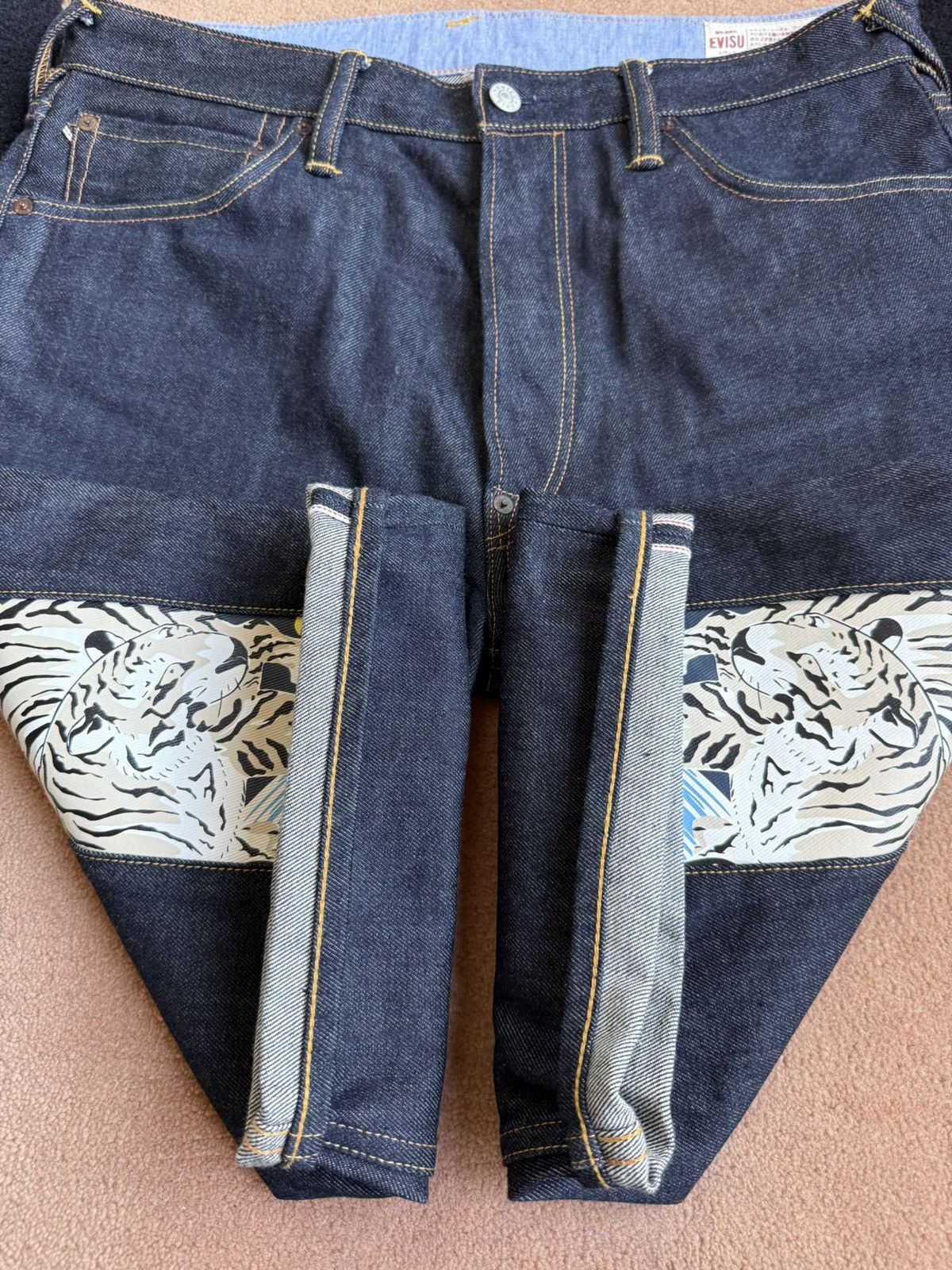 Evisu evisu tiger daicock style denim shorts size：33 Size US 33 - 9 Thumbnail