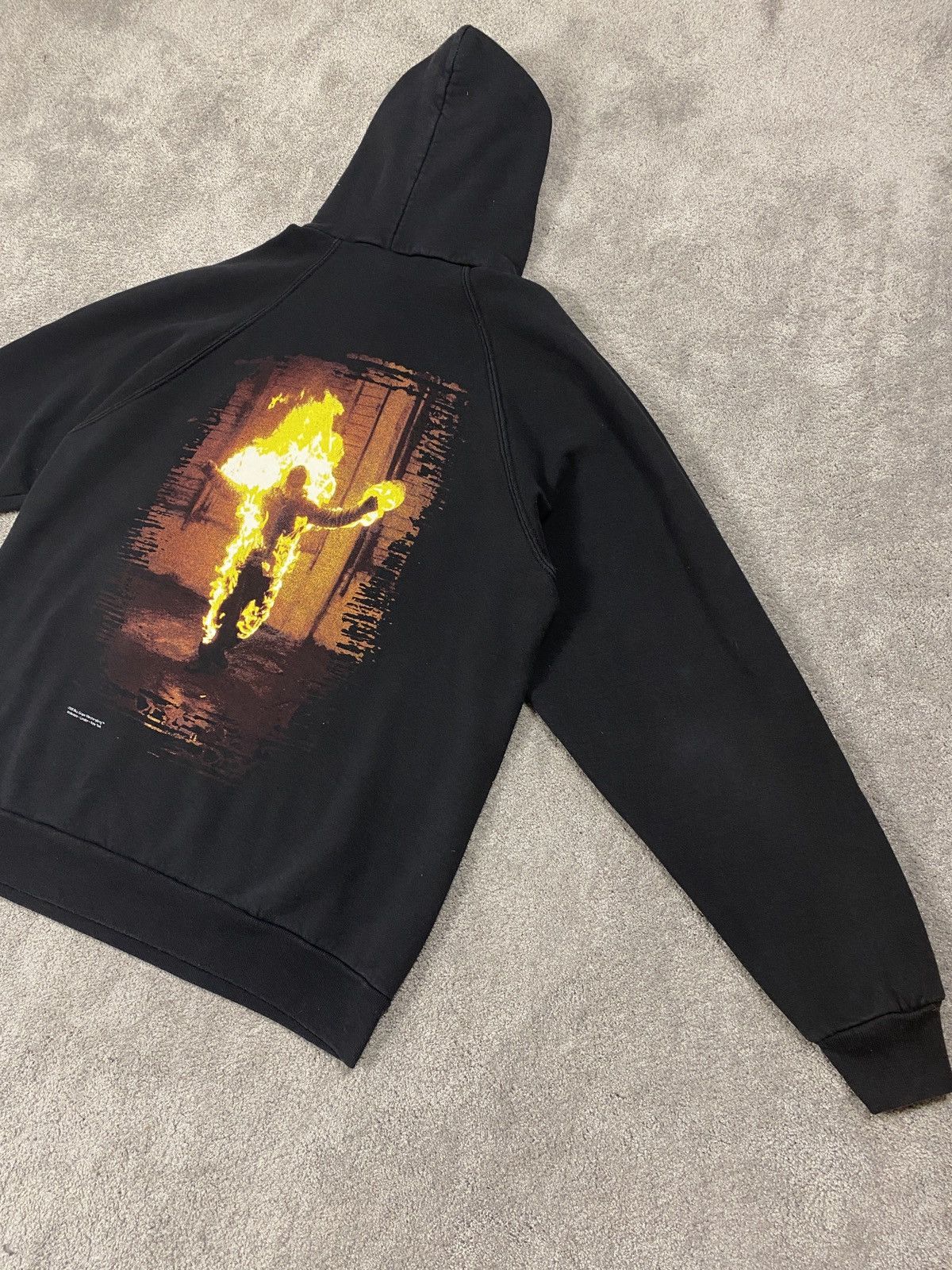 Band Tees Vintage 1998 hoodie Rammstein burning man rare sweatshirt Size US XL / EU 56 / 4 - 9 Thumbnail