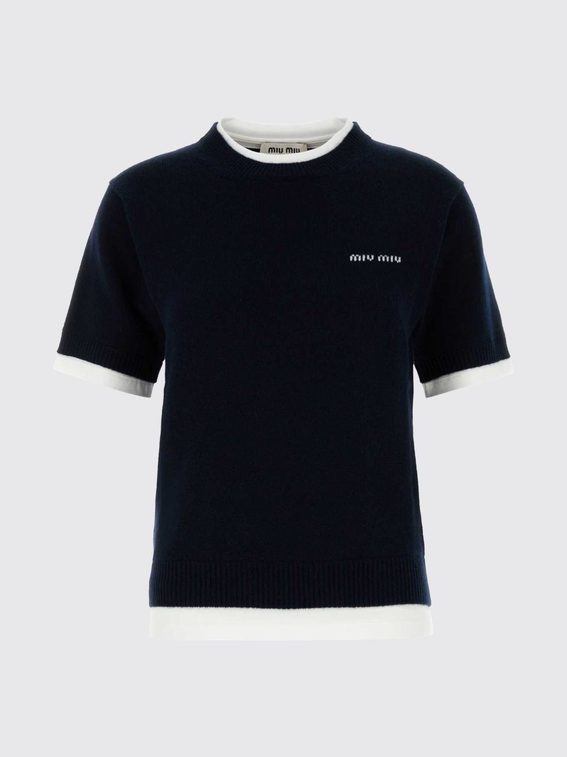 Miu Miu Miu Miu Sweater Woman Blue Size L / US 10 / IT 46 - 1 Preview