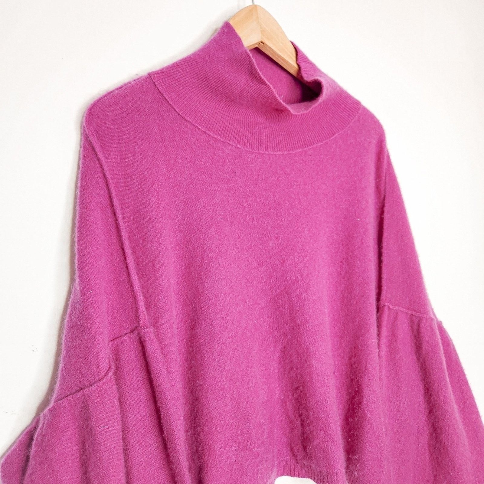 Free People Free People Pink So Low So High 100% Cashmere Sweater Size M Size M / US 6-8 / IT 42-44 - 3 Thumbnail