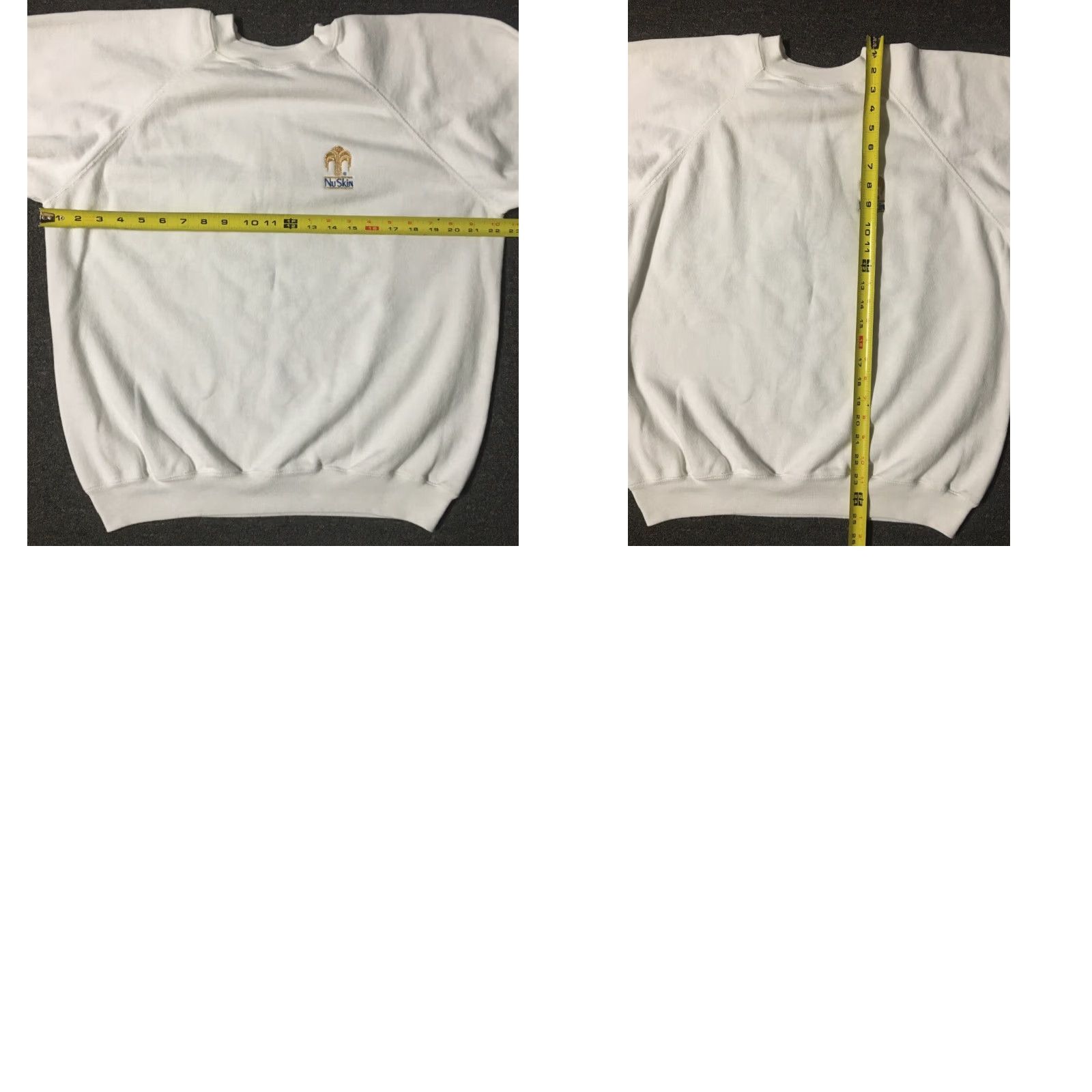 Hanes VINTAGE Hanes Sweatshirt Shirt M White 80s Nu Skin Anti Aging Promo Vintage 80s 90s American Art College Grunge Hip Hop Retro Rock USA Mens Size US M / EU 48-50 / 2 - 8 Thumbnail