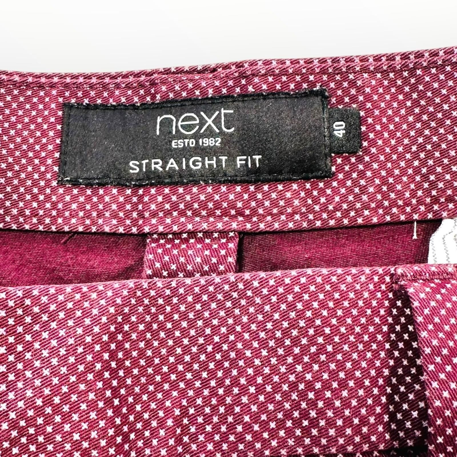 NEXT Next Shorts Men's UK Size 2XL Red Straight Fit Zip Button Size US 40 / EU 56 - 6 Thumbnail