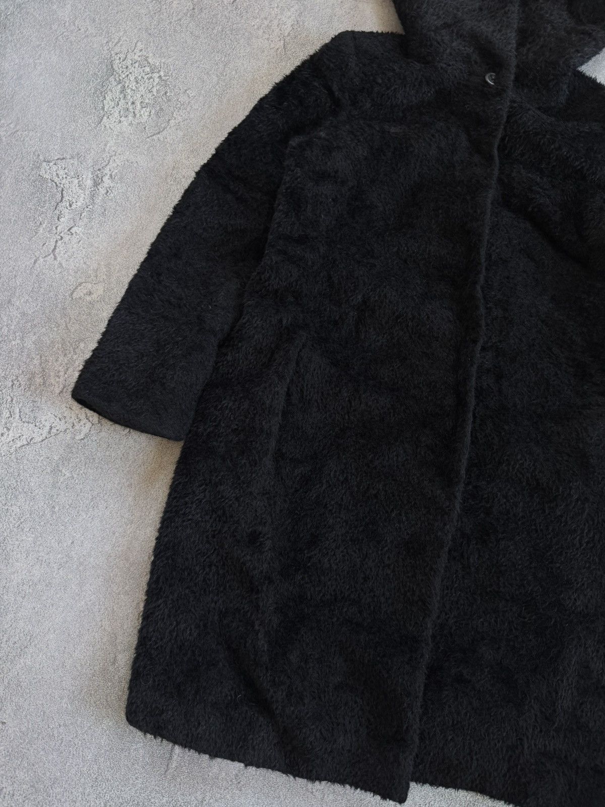 Max Mara × Weekend Max Mara Max Mara USA12/GB14 black alpaca/wool coat button up jacket Size XL / US 12-14 / IT 48-50 - 11 Thumbnail