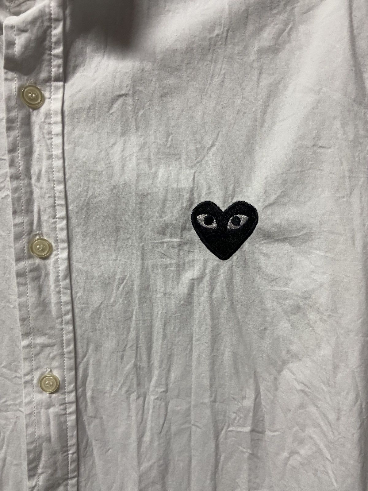 Comme des Garcons Comme Des Garcons Play White Shirt Size US M / EU 48-50 / 2 - 3 Thumbnail