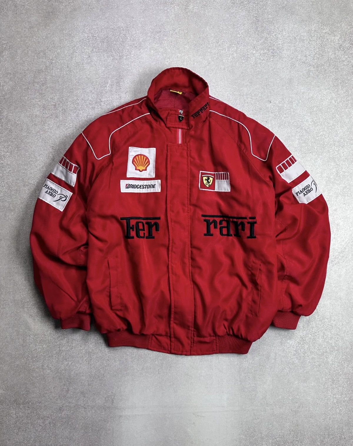 Formula 1 Vintage F-1 Ferarri Racing Shell Y2K Jacket Rare L Size US L / EU 52-54 / 3 - 1 Thumbnail