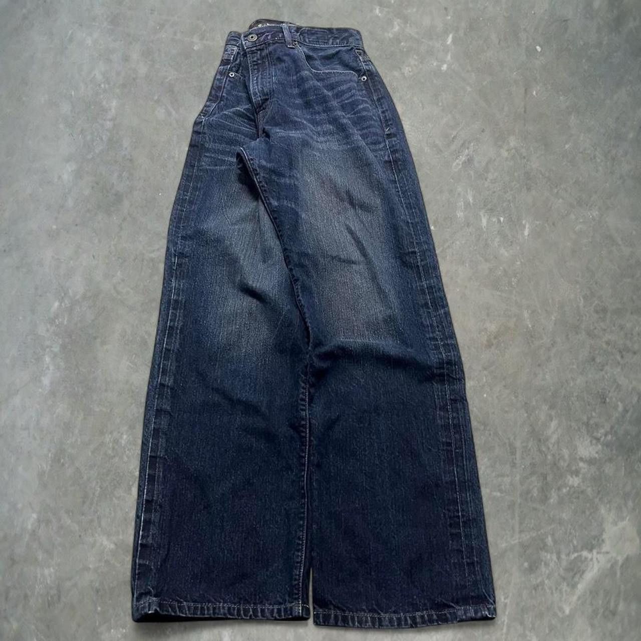 Vintage Crazy Vintage Y2K/2000s Grunge Dark Wash Denim jeans Skater Essential! Size US 36 / EU 52 - 3 Thumbnail