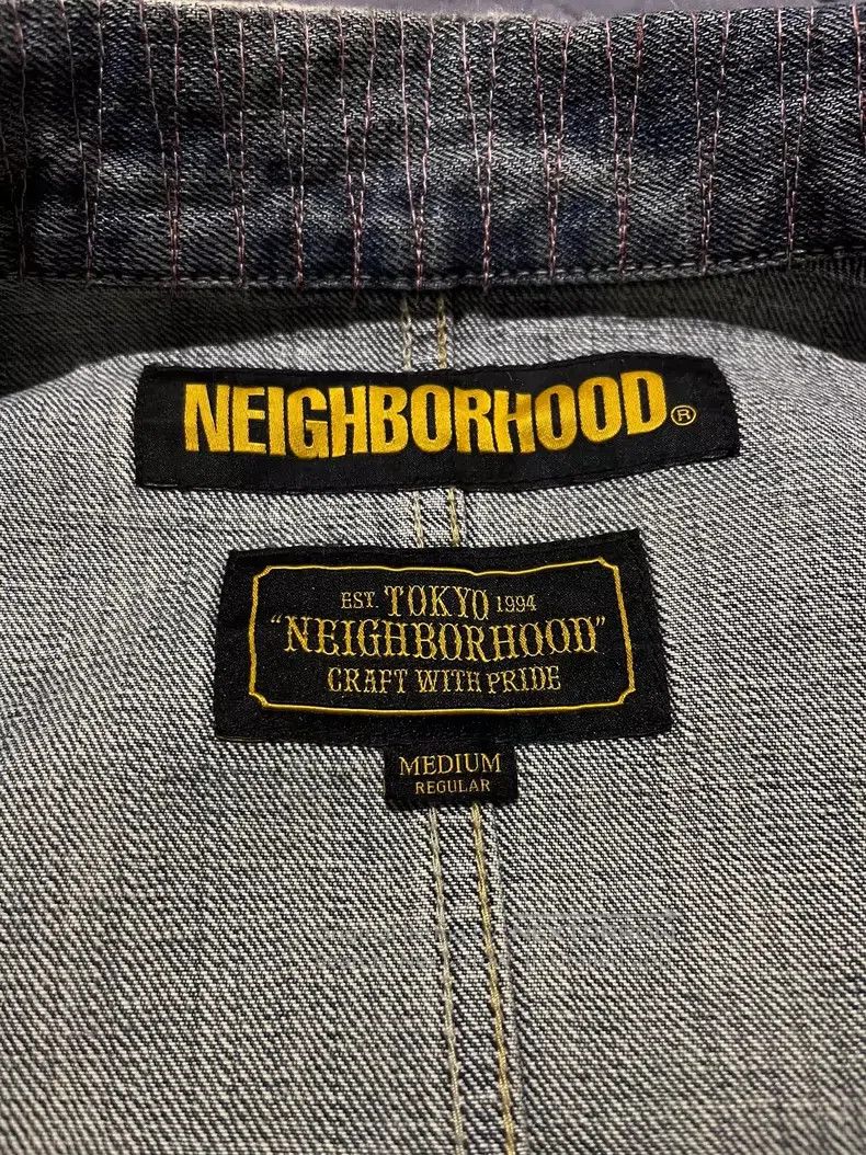 Neighborhood Neighborhood Four-pocket Destroyed Oiled Washed Denim Jack Size US M / EU 48-50 / 2 - 4 Thumbnail
