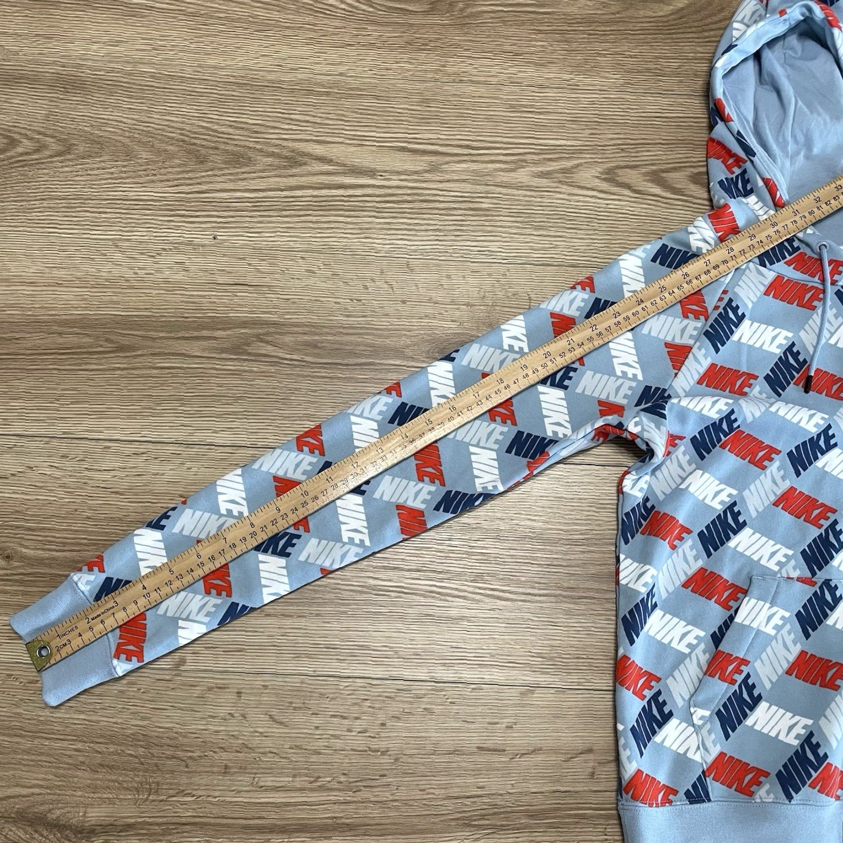 Nike Nike Women's Hoodie XS Pullover Activewear Light Blue Multicolor Size XS / US 0-2 / IT 36-38 - 7 Thumbnail