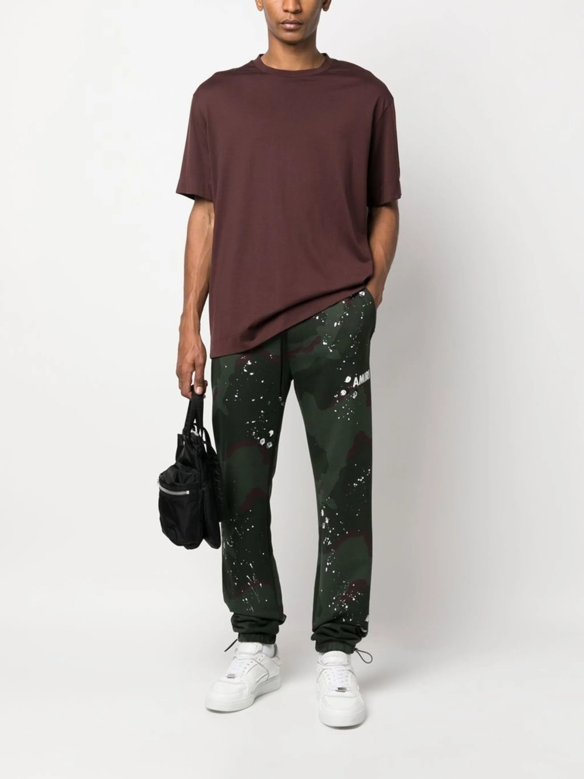 Amiri o1gr1nt0325 Army Logo Sweatpants & Joggers in Camo Size US 34 / EU 50 - 2 Thumbnail