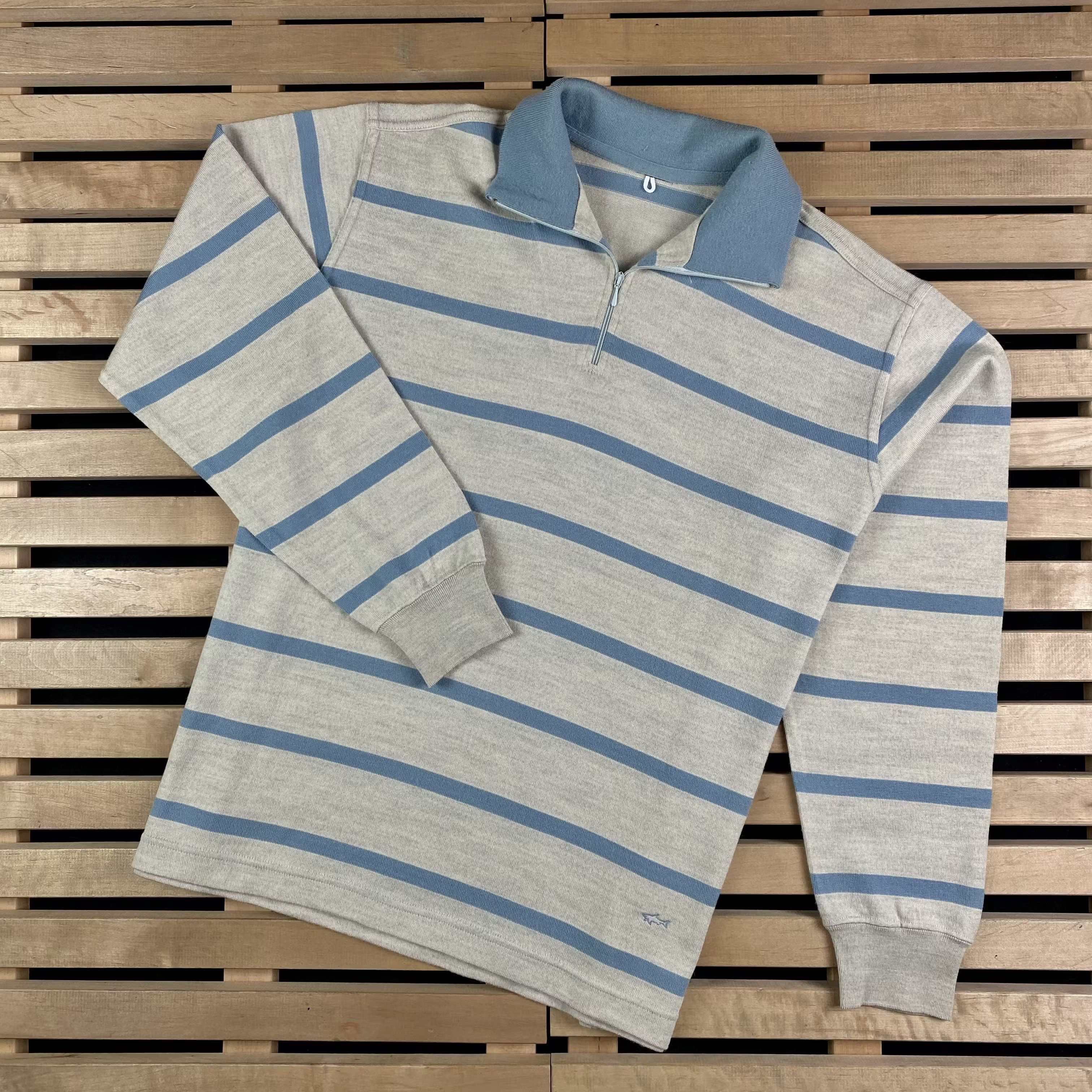 Paul & Shark × Vintage Mens Paul&Shark Vintage Zip Long Sleeve Size M Size US M / EU 48-50 / 2 - 1 Thumbnail