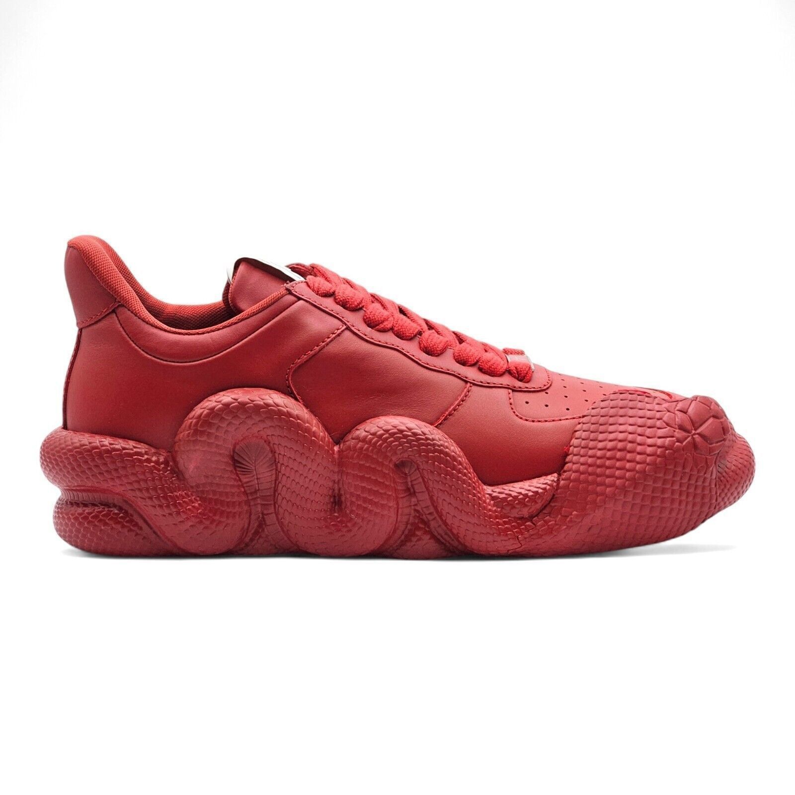 Giuseppe Zanotti Cobras Sneakers - Leather - Red - 44.5 11.5 US $995 Size US 11.5 / EU 44-45 - 2 Thumbnail