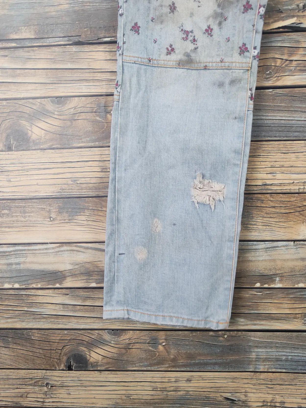Issey Miyake Sunao Kuwahara japan Patchwork ripped denim pants #46-205xT Size US 30 / EU 46 - 16 Thumbnail