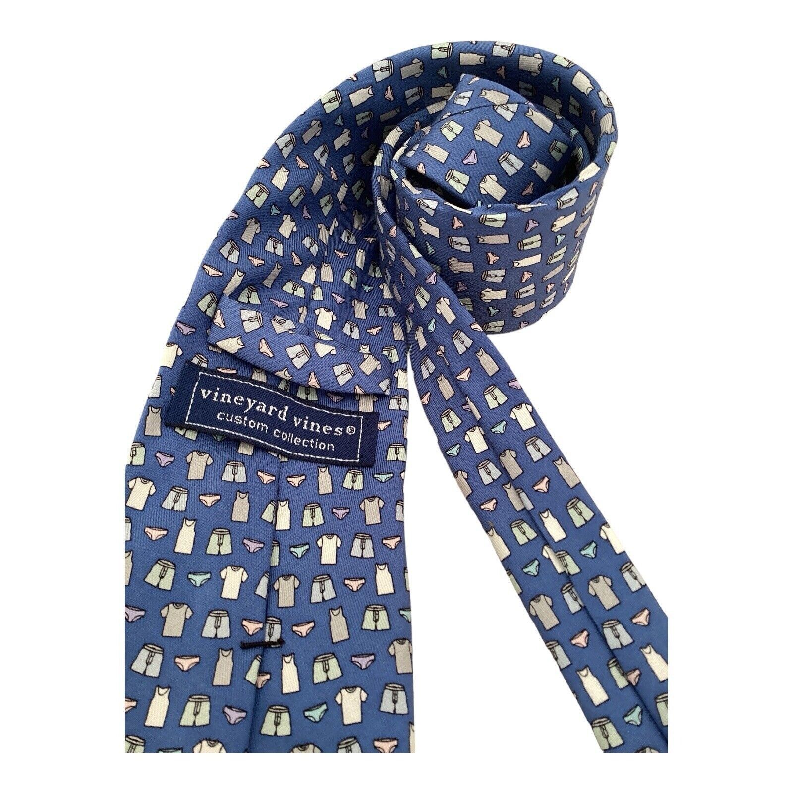 Vineyard Vines VINEYARD VINES Blue Fruit OF THE LOOM Underware Silk Tie H.M Size ONE SIZE - 3 Thumbnail
