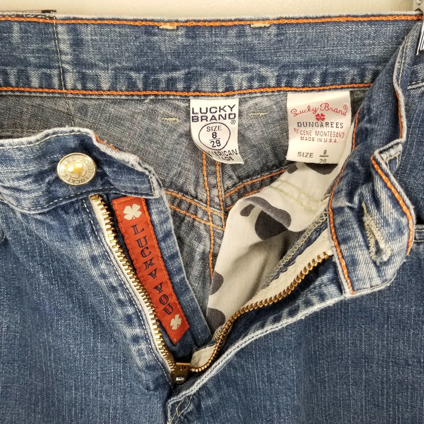Lucky Brand LUCKY BRAND Jeans Bootcut Blue WOMEN Size 8 Low Rise Regular Inseam 32.5in Made in USA Womens Blue Jeans Size 30" / US 8 / IT 44 - 3 Thumbnail