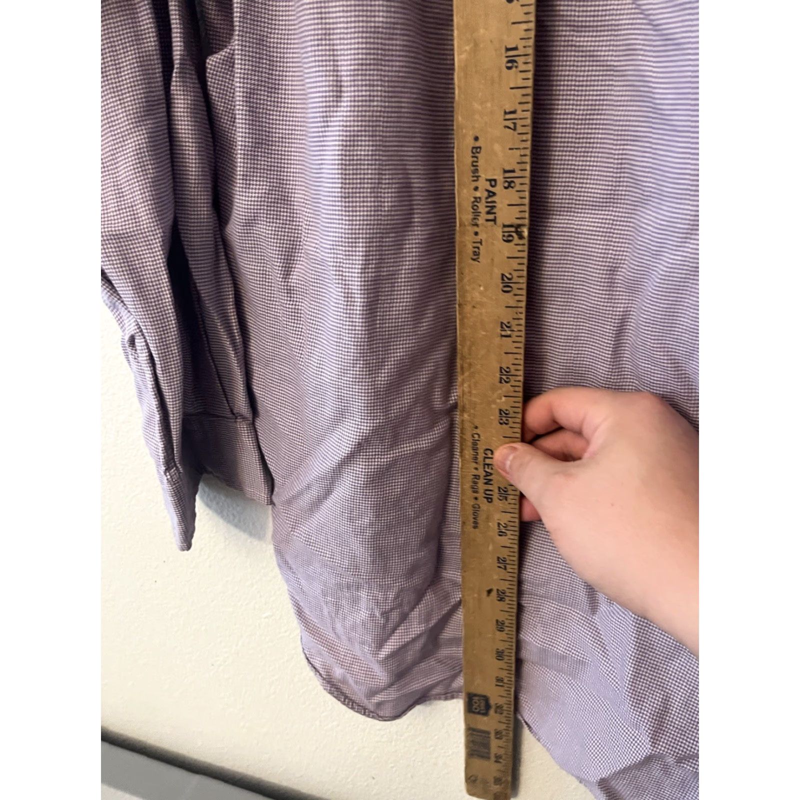 Ralph Lauren Ralph Lauren Blake Mens Button-Up Shirt XL Purple Plaid Long Sleeve 100% Cotton Gingham Casual 90s Classic Size US XL / EU 56 / 4 - 4 Thumbnail