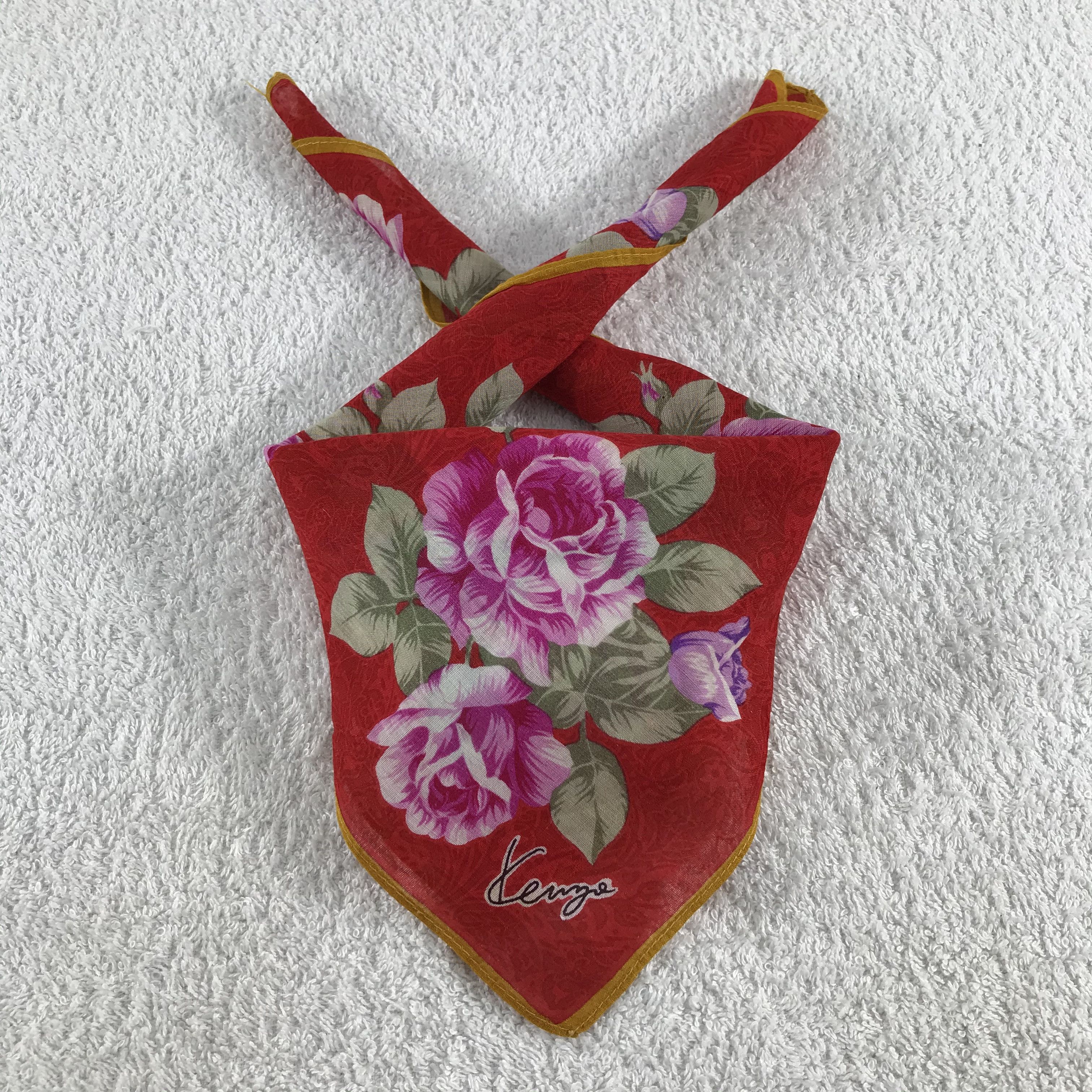 Kenzo × Vintage Kenzo Bandana / Handkerchief / Neckerchief - S344 Size ONE SIZE - 4 Thumbnail