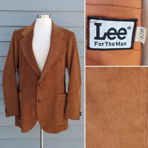Vintage Vintage 70s Lee Western Boho Cowboy Brown Corduroy Blazer Size M / US 6-8 / IT 42-44 - 5 Thumbnail