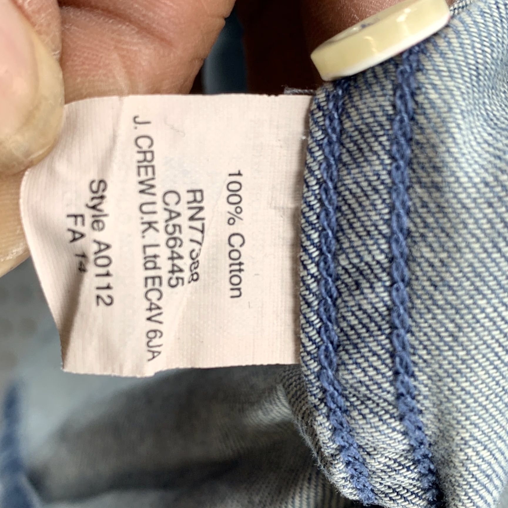 J.Crew JCREW Denim Shirt Dress Womens Small Blue Long Sleeve Button Up Collared Size S / US 4 / IT 40 - 4 Thumbnail