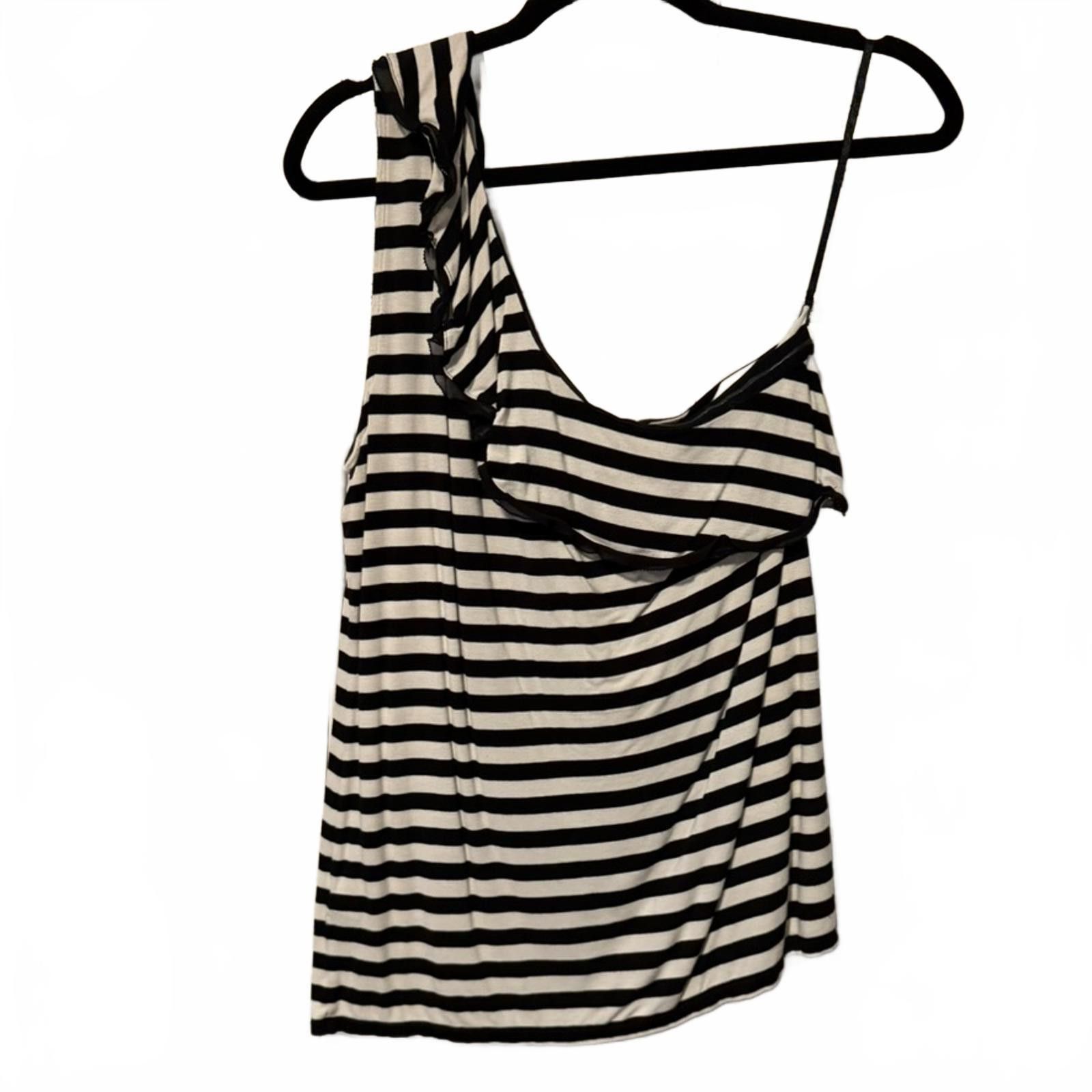 Other White House Black Market Black and White Top Size Large Size L / US 10 / IT 46 - 4 Thumbnail