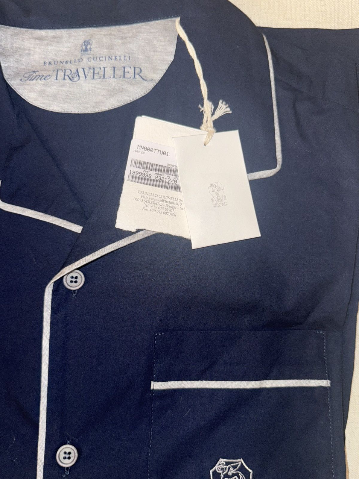 Brunello Cucinelli Brunello Cucinelli navy pyjama set Size US M / EU 48-50 / 2 - 4 Thumbnail