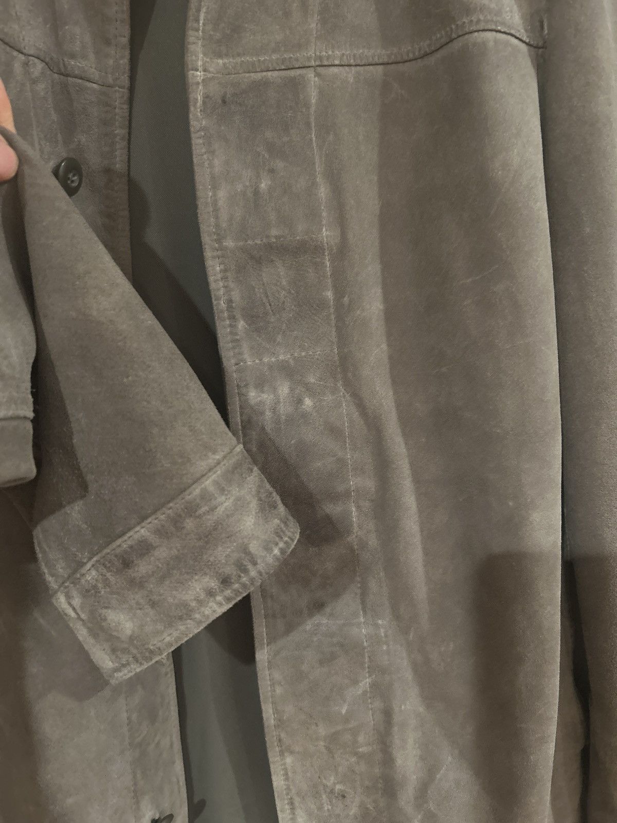 Allsaints Allsaints Suede Shirt Jacket Gray Medium Military Size US M / EU 48-50 / 2 - 3 Thumbnail