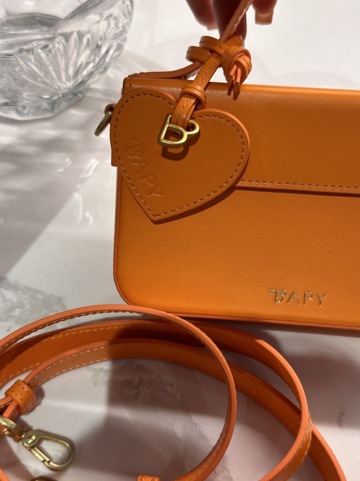 Bape BAPY LEATHER BOX CROSSBODY BAG LADIES Size ONE SIZE - 3 Thumbnail