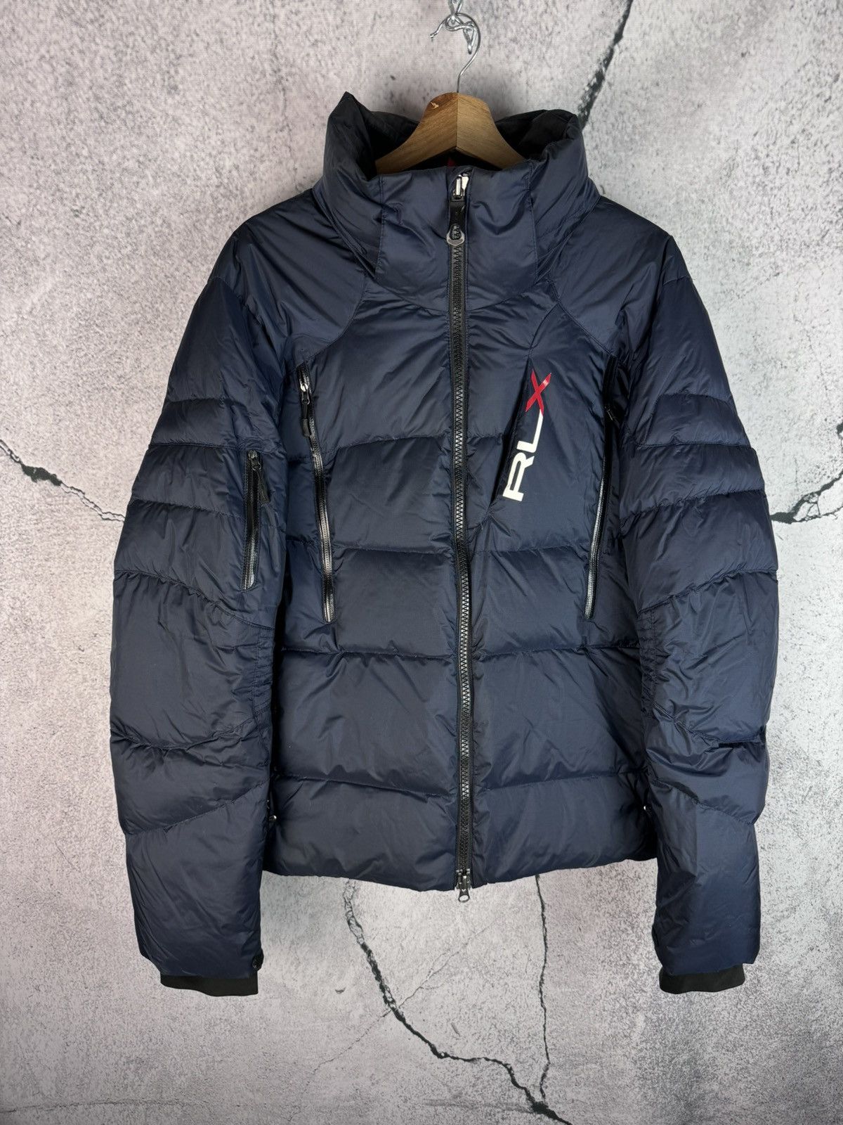 image of Ralph Lauren Rlx Ralph Laurent Xtreme Puffer Jacket in Navy, Men's (Size Large)