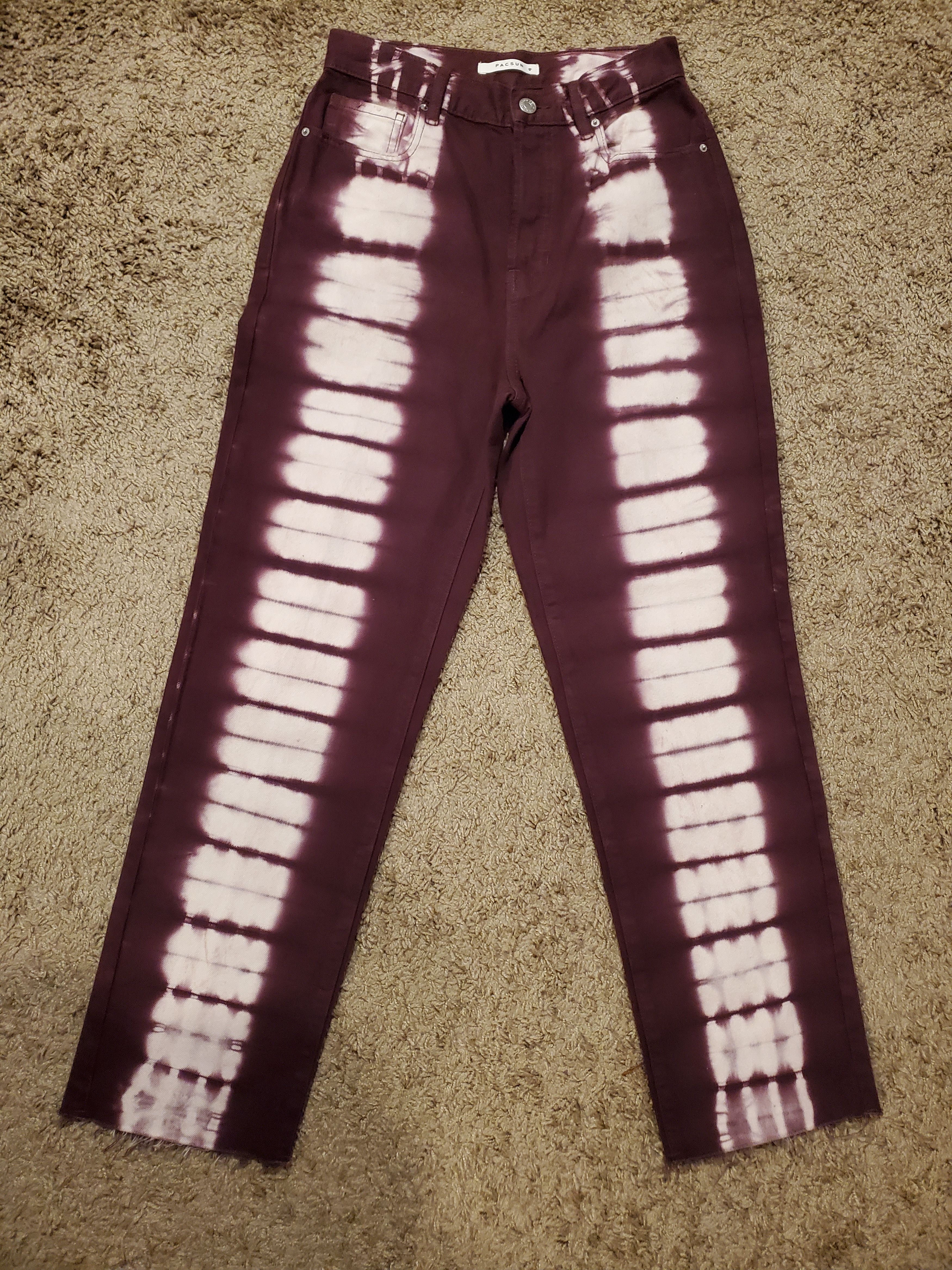 Pacsun *NWOT* Women's Raspberry Tie-Dye PacSun Jeans Size 26" / US 2 / IT 38 - 1 Thumbnail