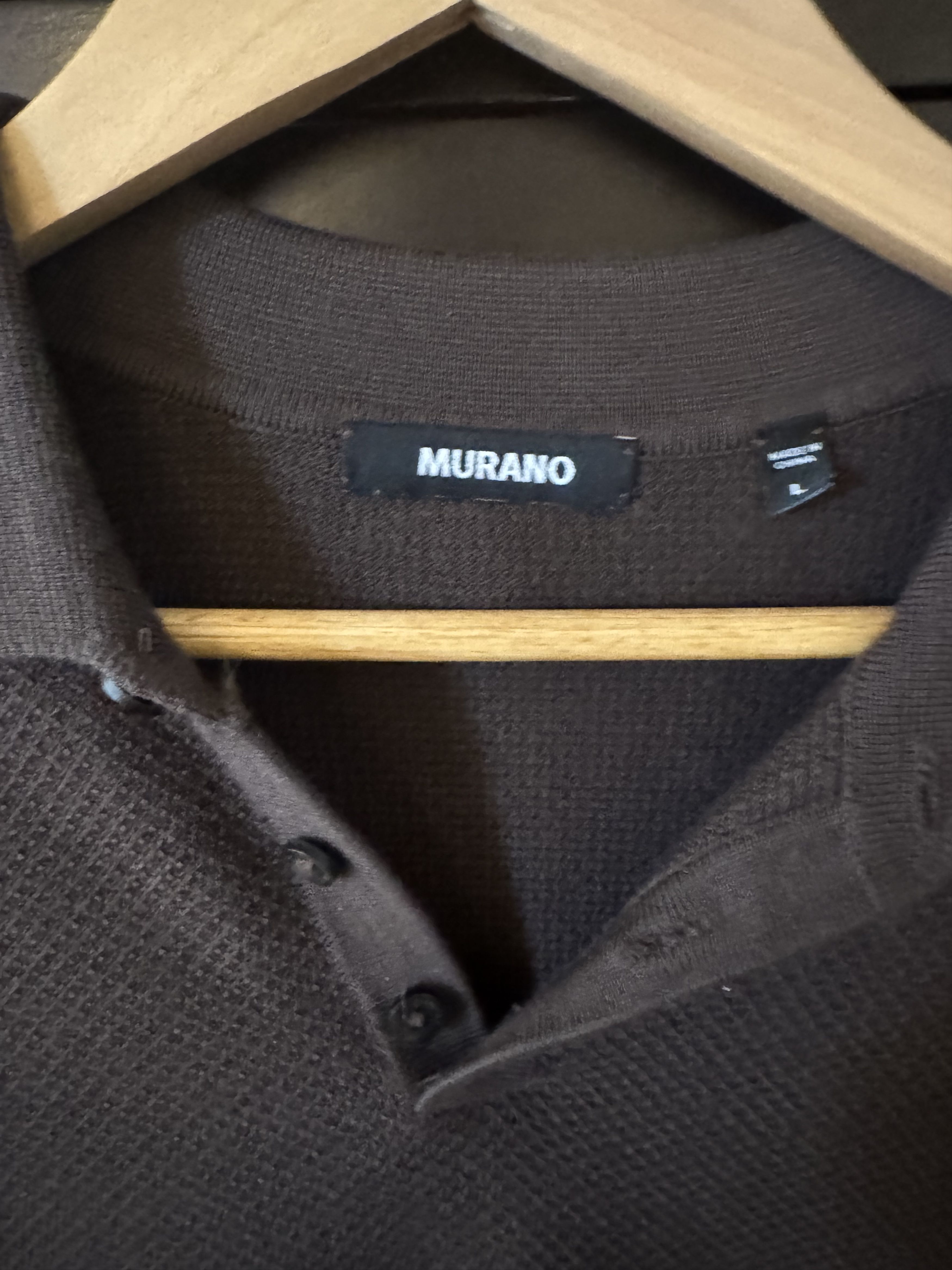 Murano Murano Brown Polo Shirt. US Size Large Size US L / EU 52-54 / 3 - 1 Thumbnail