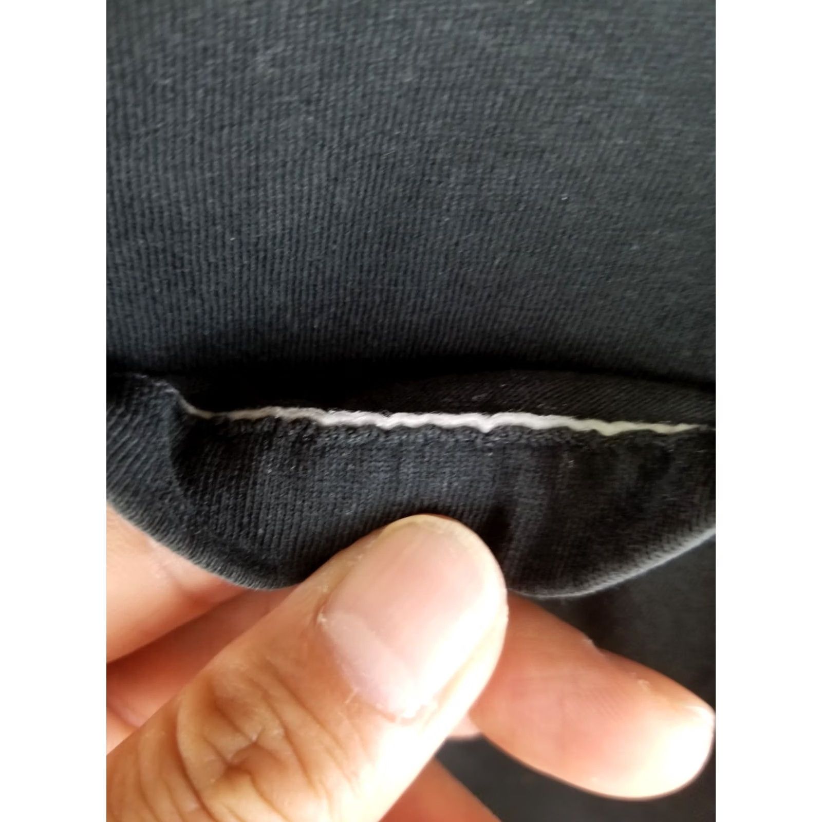 Hanes VINTAGE HANES BLANK T-SHIRT ONE POCKET SINGLE STITCH THIN BLACK XLARGE Mens Size US XL / EU 56 / 4 - 5 Thumbnail