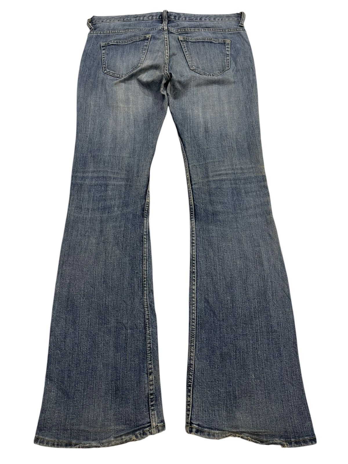 If Six Was Nine Vintage Japanese Brand Blue Faded Wash Style Flare Jeans Size US 32 / EU 48 - 2 Thumbnail