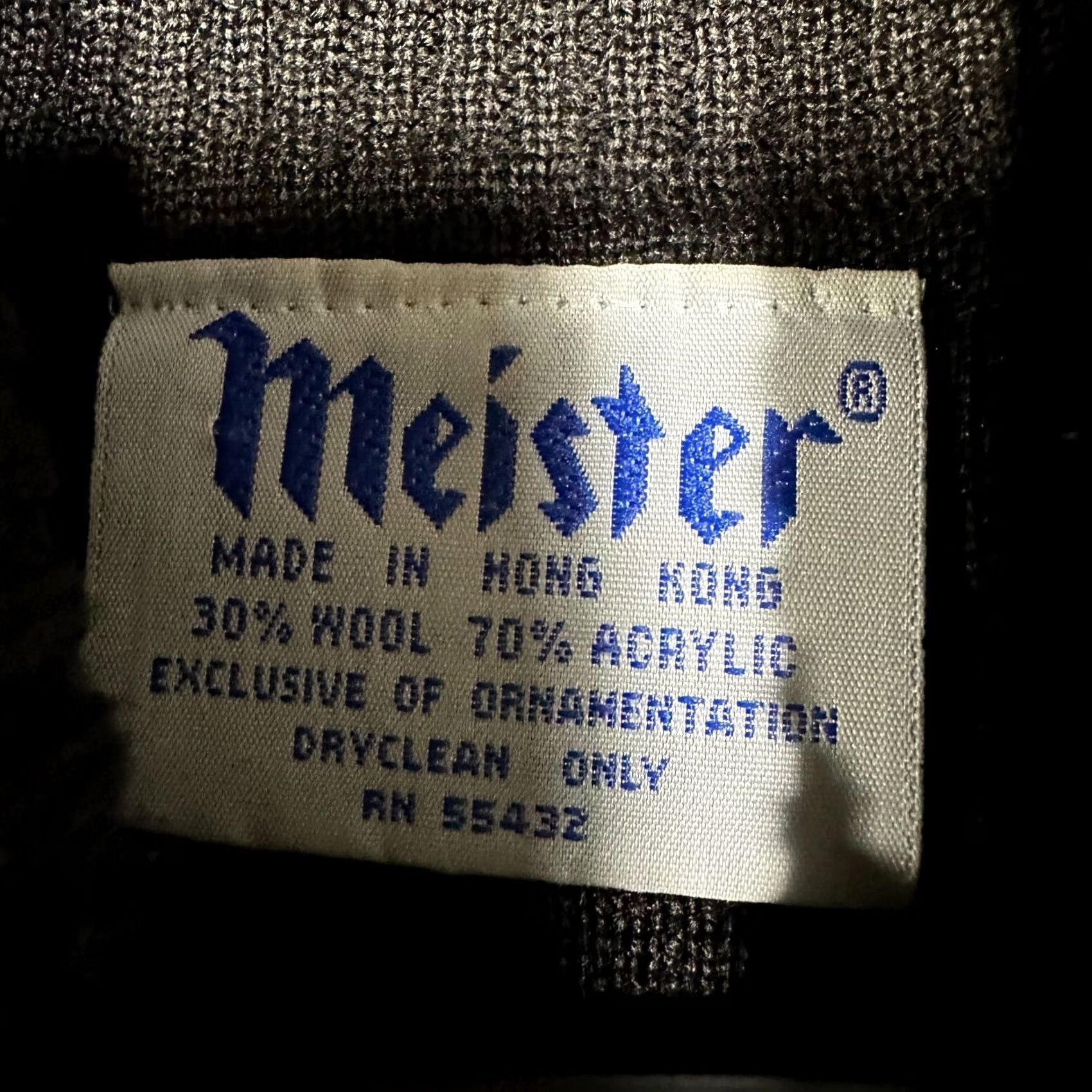 Vintage VINTAGE MEISTER Sweater Womens Large Turtleneck Black Embroidered Wool Blend Size L / US 10 / IT 46 - 5 Thumbnail