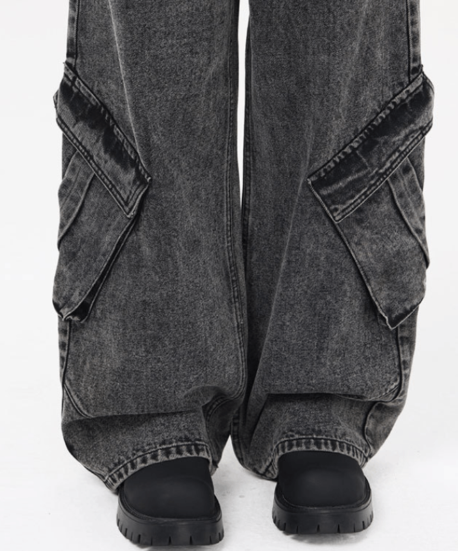 Japanese Brand × Jean American retro straight loose cargo jeans Size US 32 / EU 48 - 5 Thumbnail