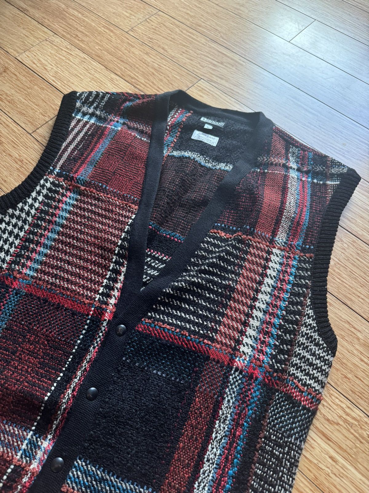 Designer × Neiman Marcus × Vintage Rare Bianculli Wool Knitted Vest Size US M / EU 48-50 / 2 - 1 Thumbnail