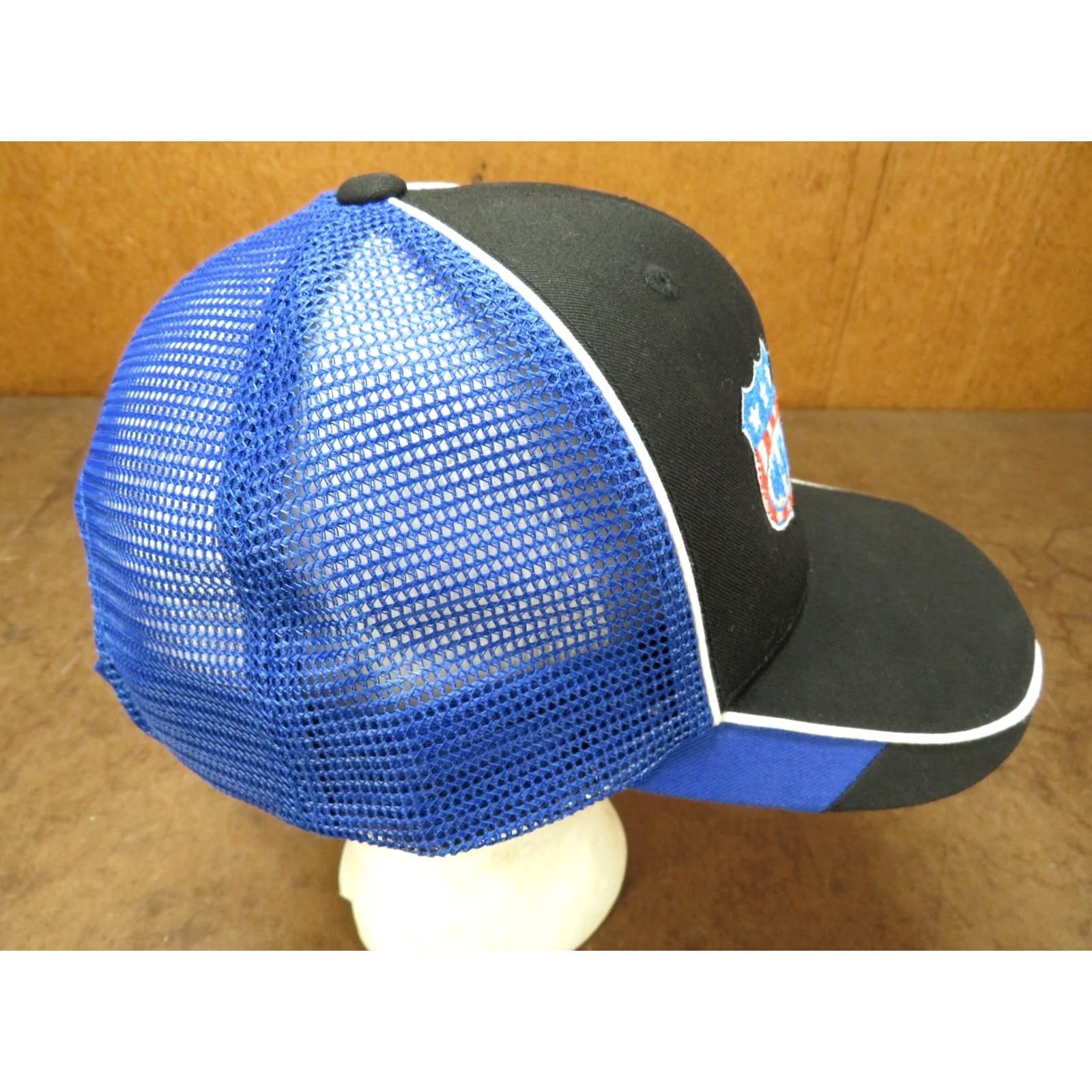 Port Authority Revised Title: MFA Oil Grain Farm Black Blue Stars and Bars Trucker Hat Adjustable Vintage Size ONE SIZE - 5 Thumbnail