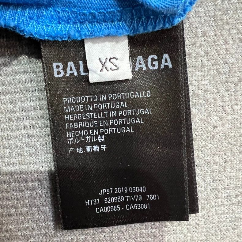 Balenciaga Balenciaga Blue Mastercard print logo short sleeve Size US XS / EU 42 / 0 - 5 Thumbnail