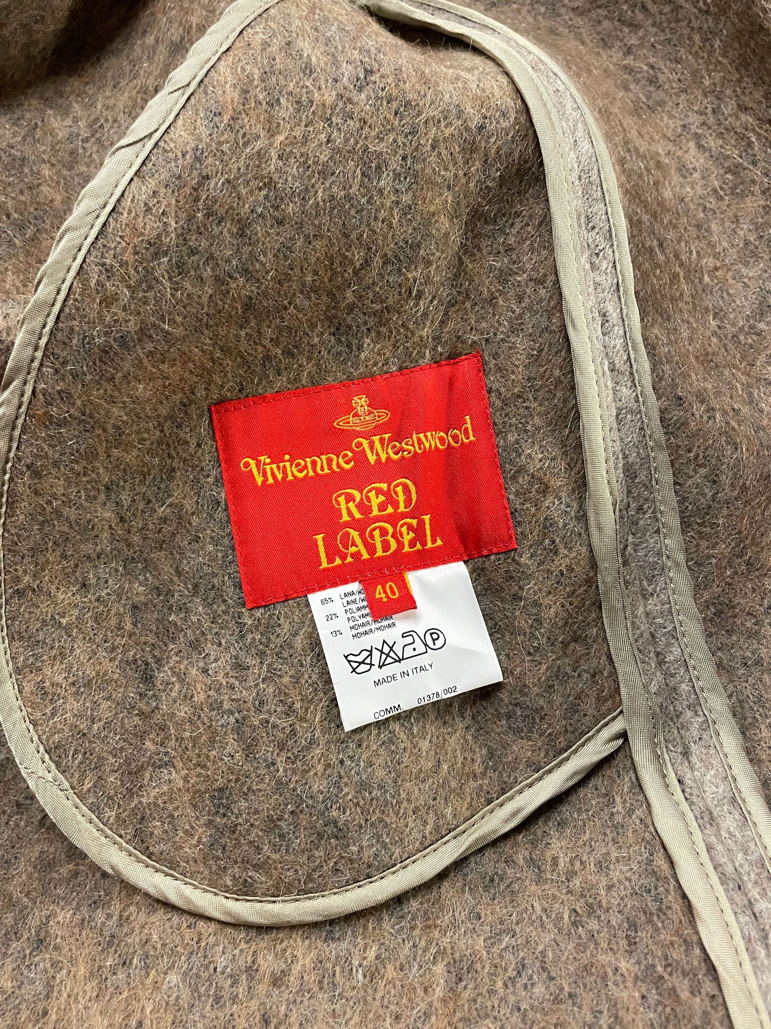 Vivienne Westwood Vivienne Westwood Red Label Vintage Designer Asymmetrical Mohair & Wool Coat Made In Italy Size L Size L / US 10 / IT 46 - 5 Thumbnail