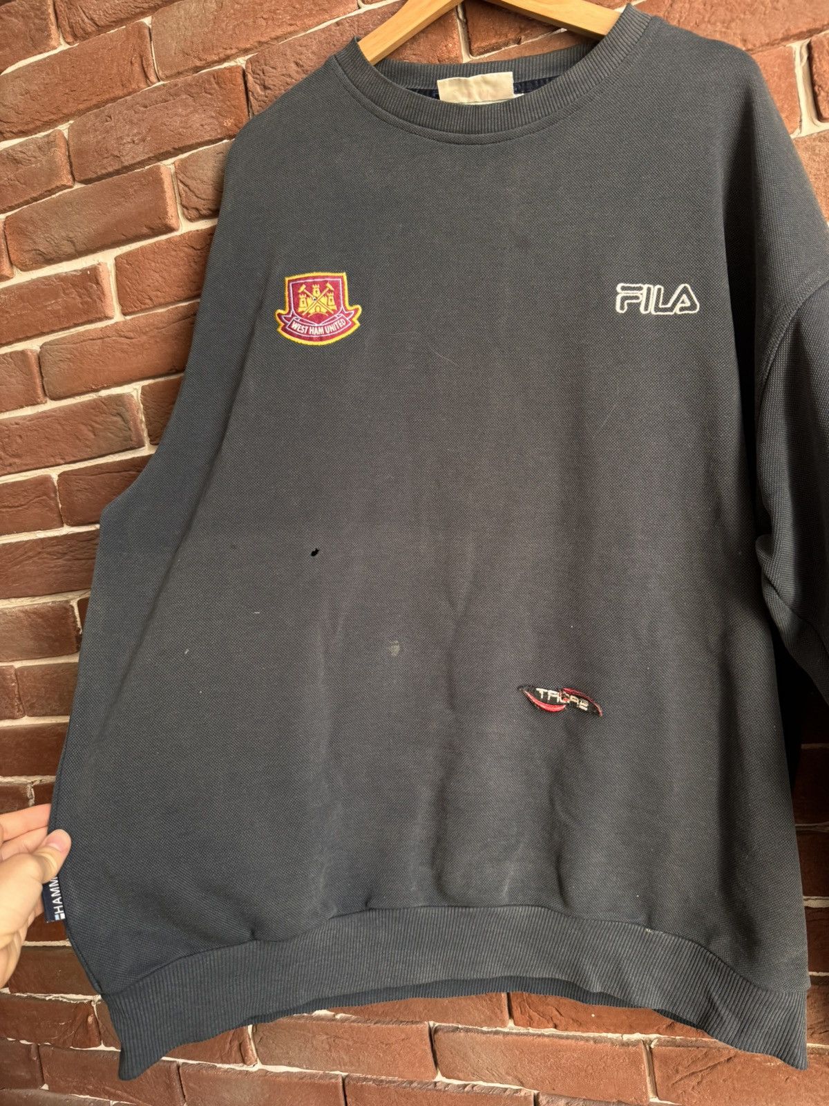 Fila Vintage Fila West Ham United Sweater 90s Pullover Football Size US XXL / EU 58 / 5 - 9 Thumbnail