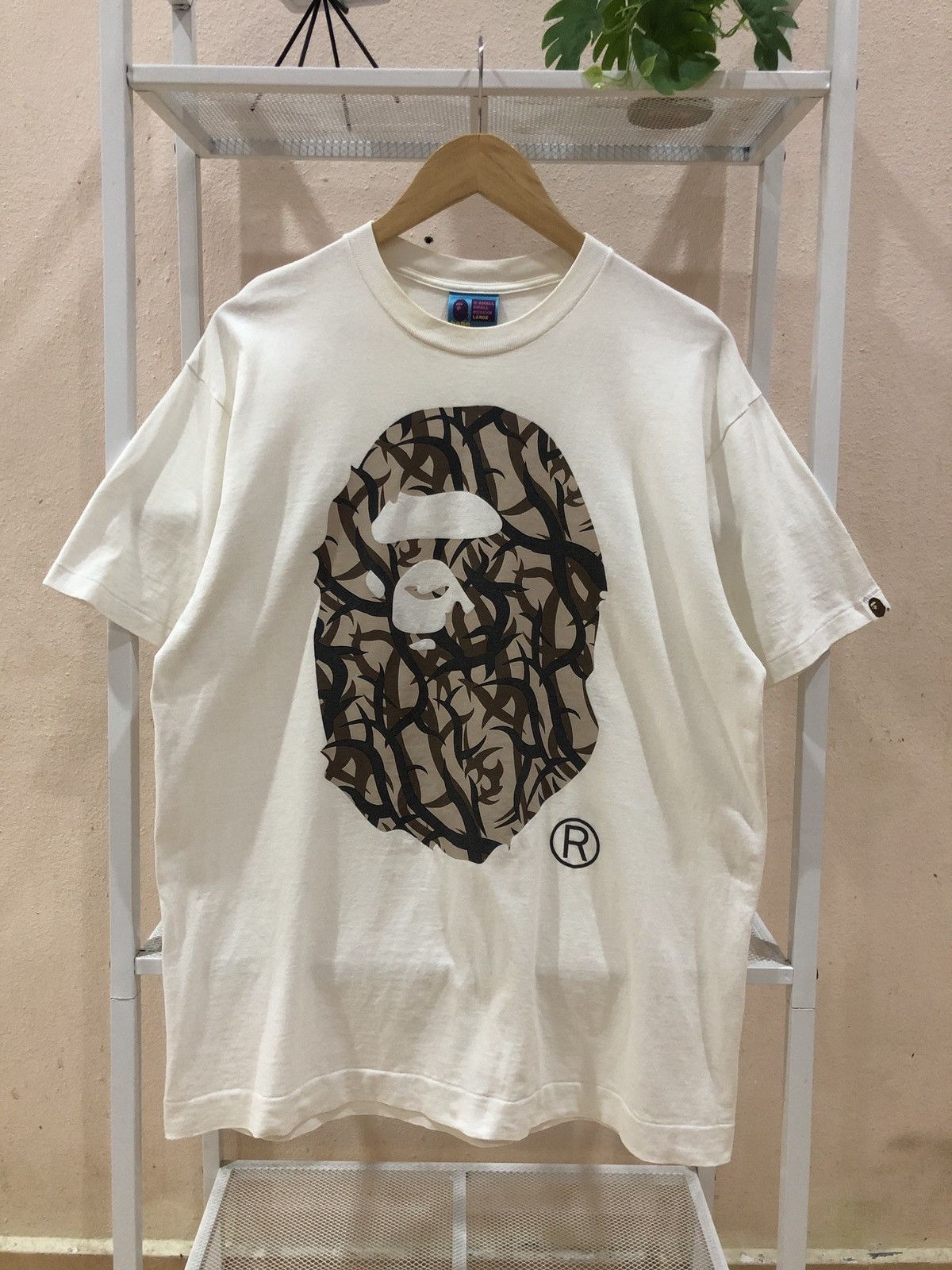 Bape RARE OG Vintage 2005 Tribal Camo Big Ape Head Mirror Print Size US L / EU 52-54 / 3 - 1 Thumbnail