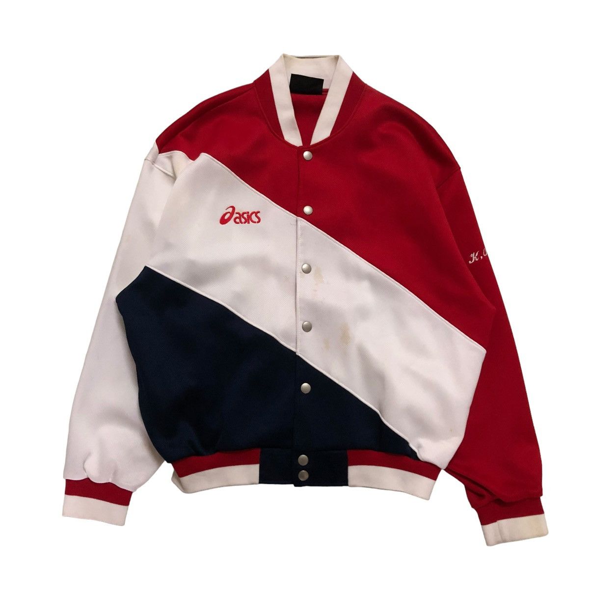 Japanese Brand 🔥VINTAGE BOMBER JACKET ASICS JAPAN BIG LOGO Size US M / EU 48-50 / 2 - 1 Thumbnail