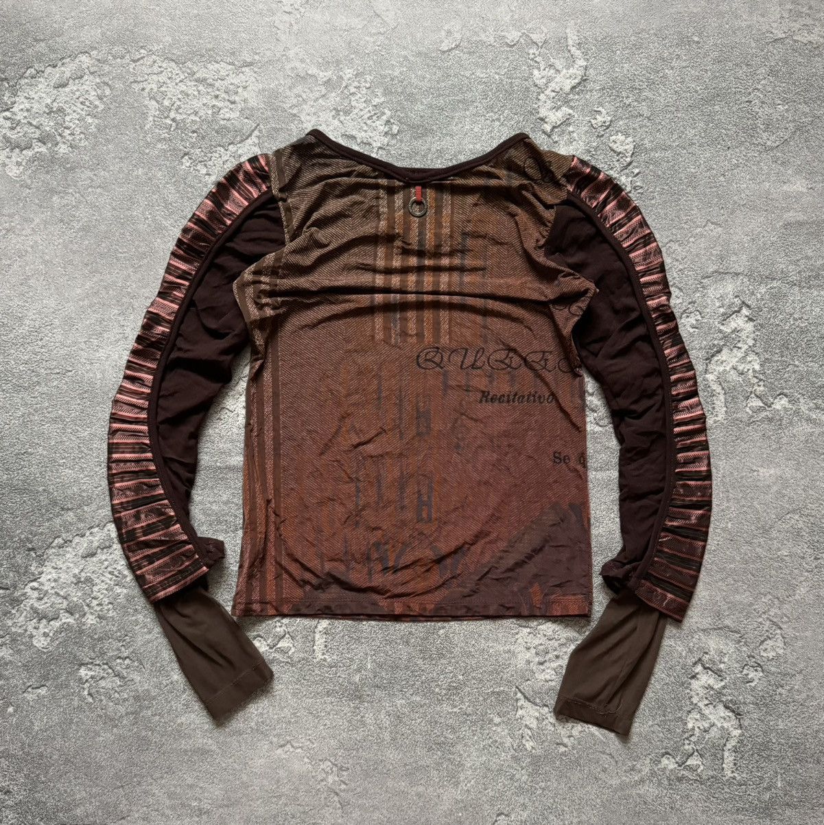 Jean Paul Gaultier × Vintage Save the queen all printed top long sleeve mesh blouse shirt Size M / US 6-8 / IT 42-44 - 11 Thumbnail
