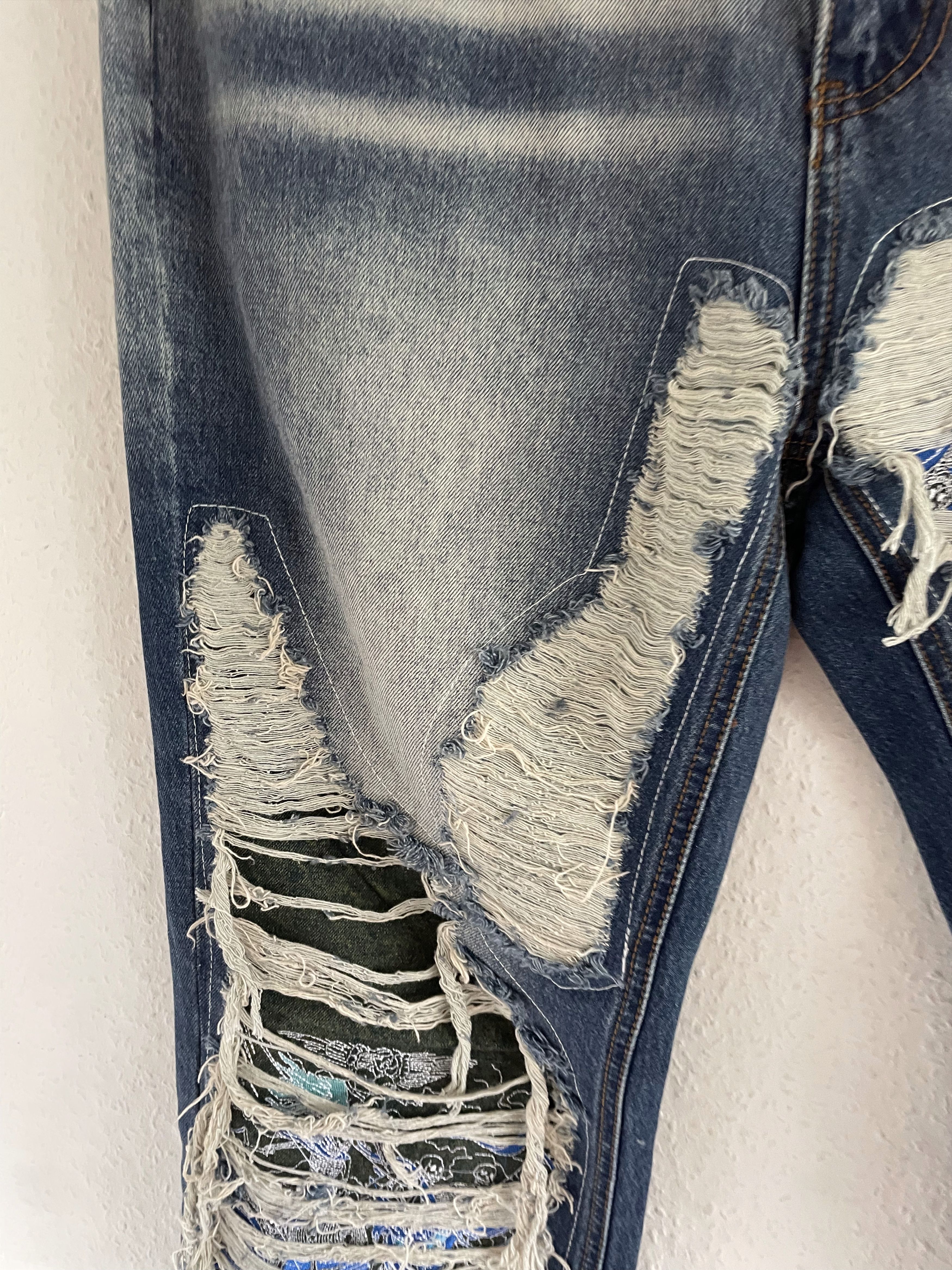 Who Decides War Bandana Patch Flared Jeans Size US 36 / EU 52 - 11 Thumbnail