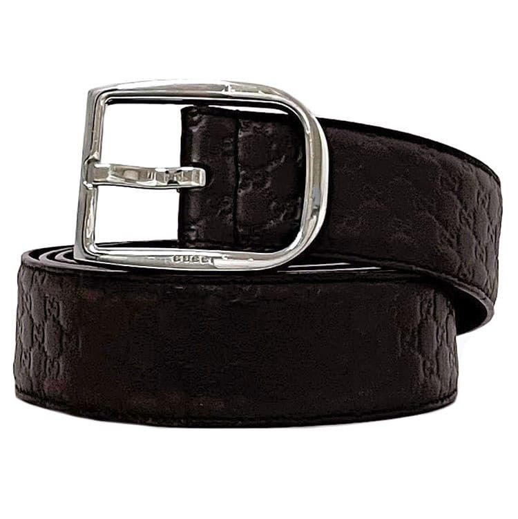 Gucci GUCCI Belt Brown Leather Size ONE SIZE - 1 Thumbnail